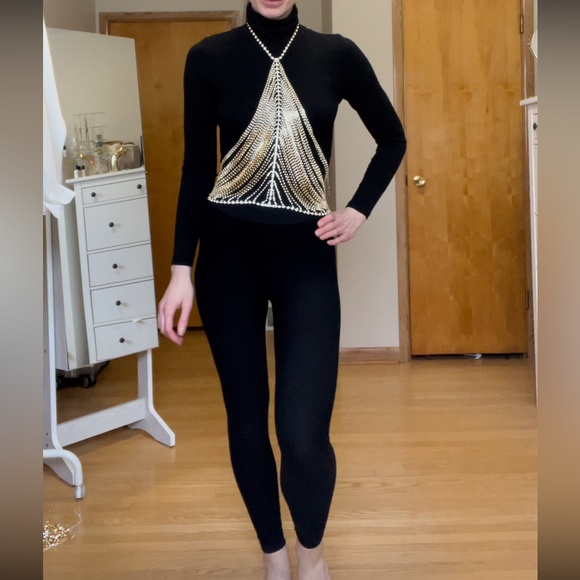 Rhinestone Halter Top - Picture 5 of 11